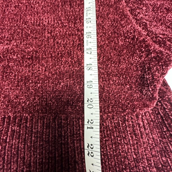 White House Black Market Burgundy Cowl Neck Sweater - Picture 8 of 8